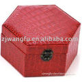 croco leather jewelry box